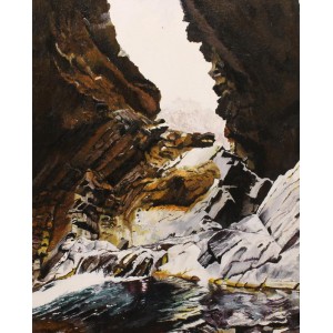 Tooba Bashir, 16 x 20 Inch, Oil on Canvas, Landscape Painting, AC-TBS-003